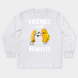 Mac and cheese friends with benefits Kids Long Sleeve T-Shirt